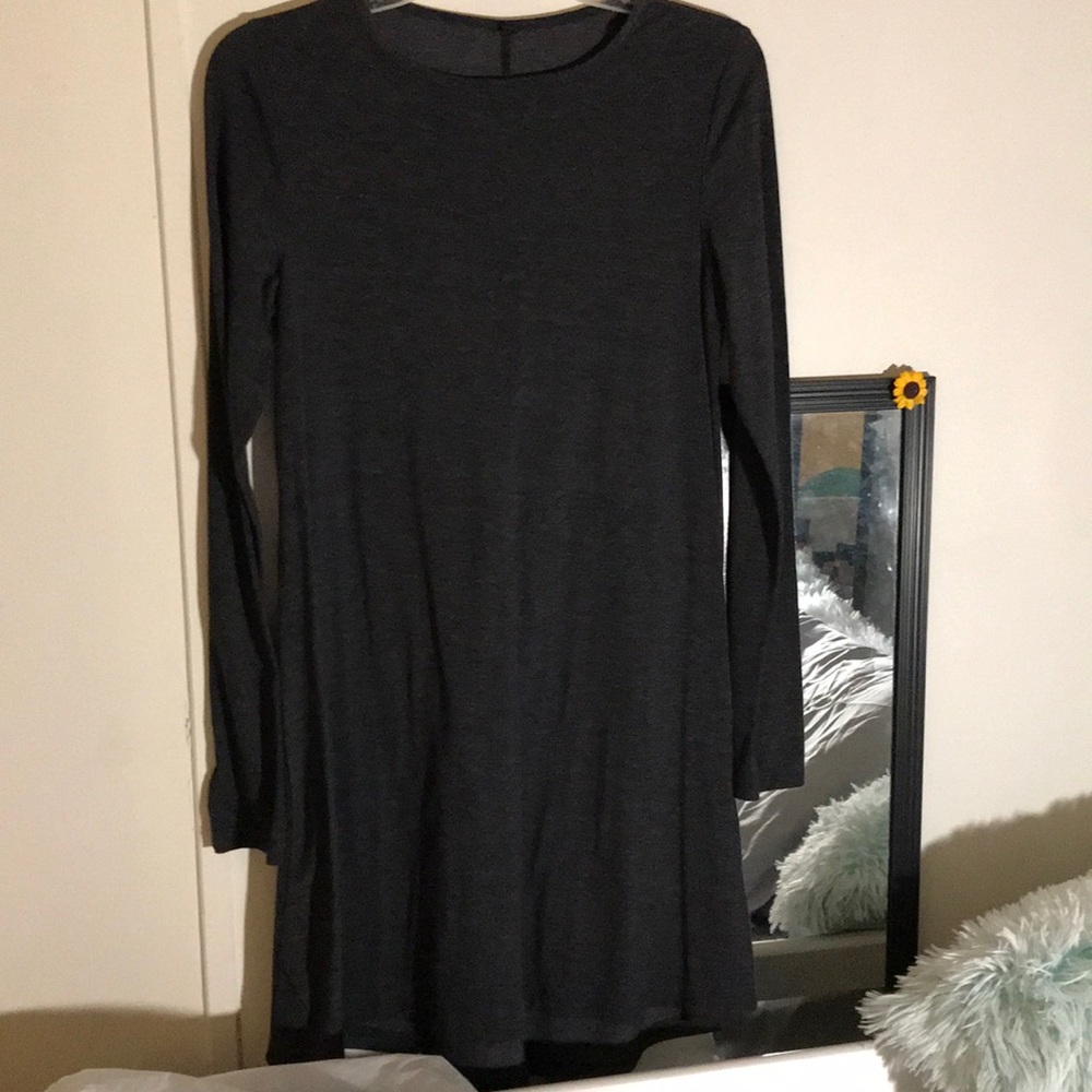 gray dress